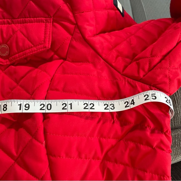 Tommy Hilfiger Woman’s Coat Jacket Red Diamond Quilt 2X - Picture 9 of 10